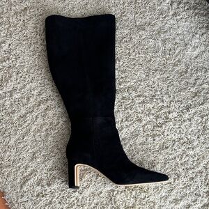 Sam Edelman Black Heeled Boots Wide Calf